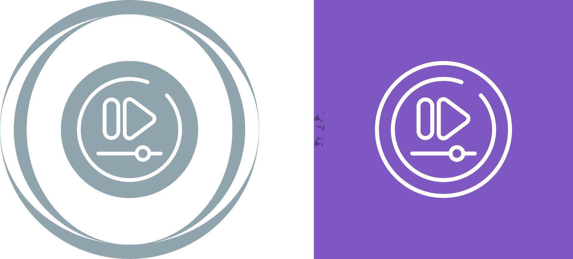 Video Fast Forward Vector Circle