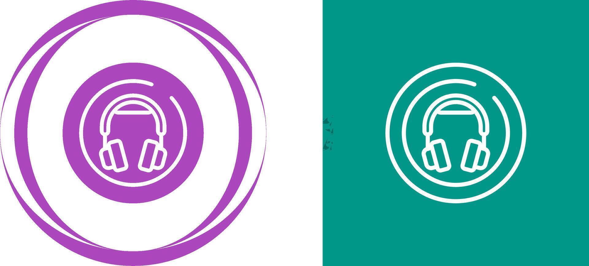 Headphones Circle Vector Icon