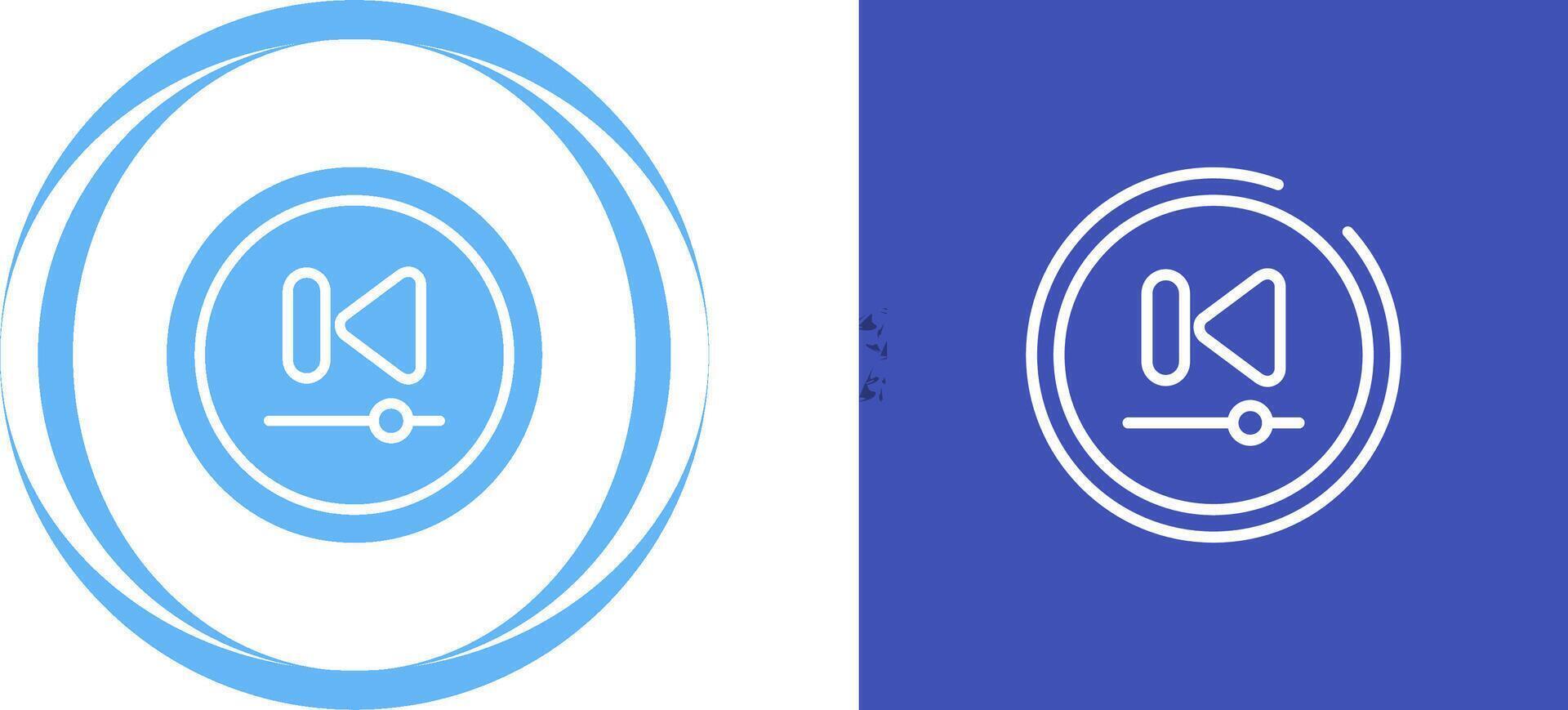 Video Previous Track Butto Vector Icon