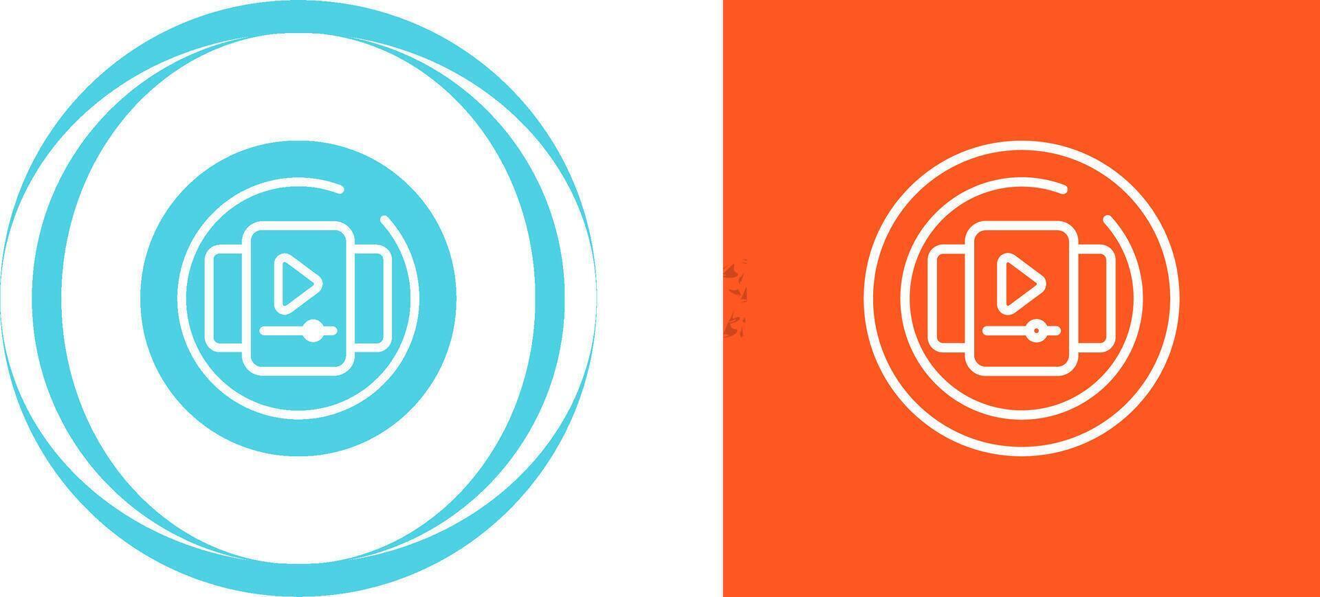 Video Gallery Circle Vector Icon