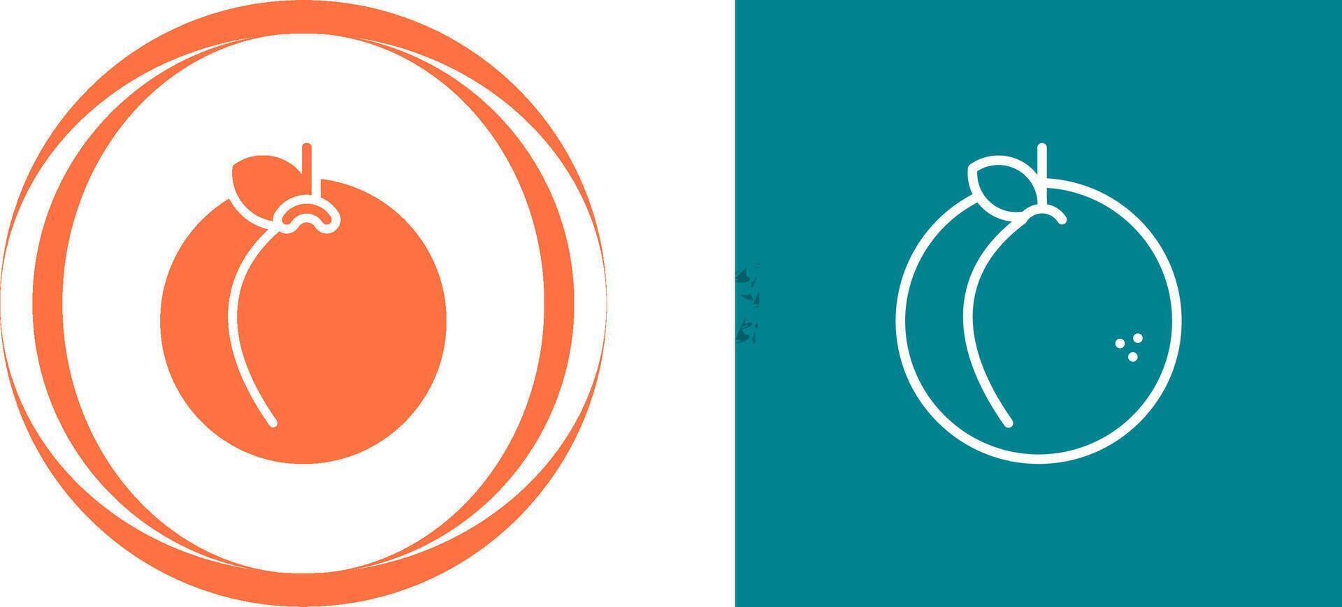 Peach Vector Icon