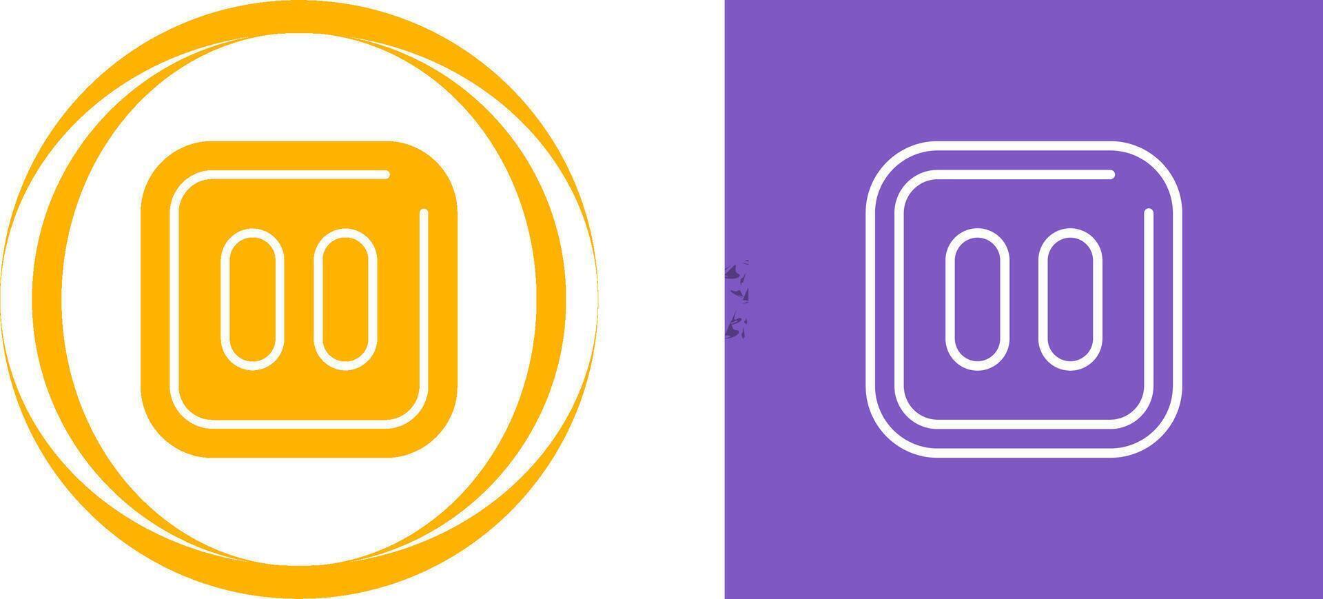 Pause Sqaure Vector Icon