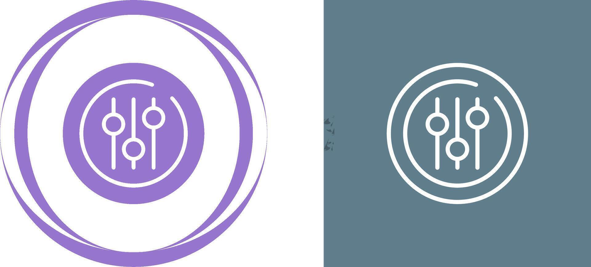 Audio Equalizer Circle Vector Icon