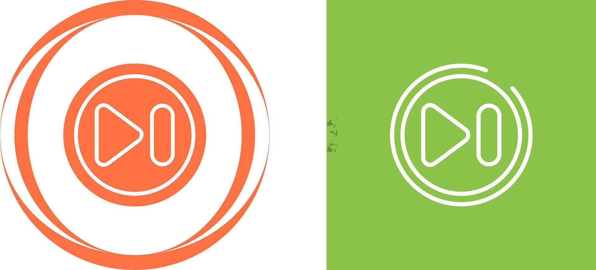 Next Track Button Vector Icon