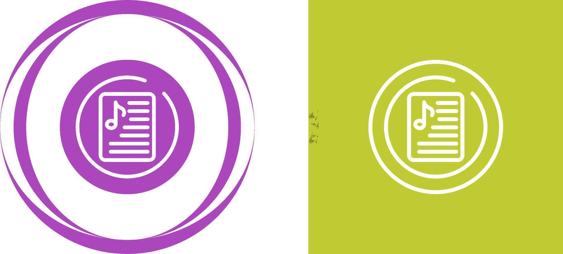 Music Playlist Circle Vector Icon
