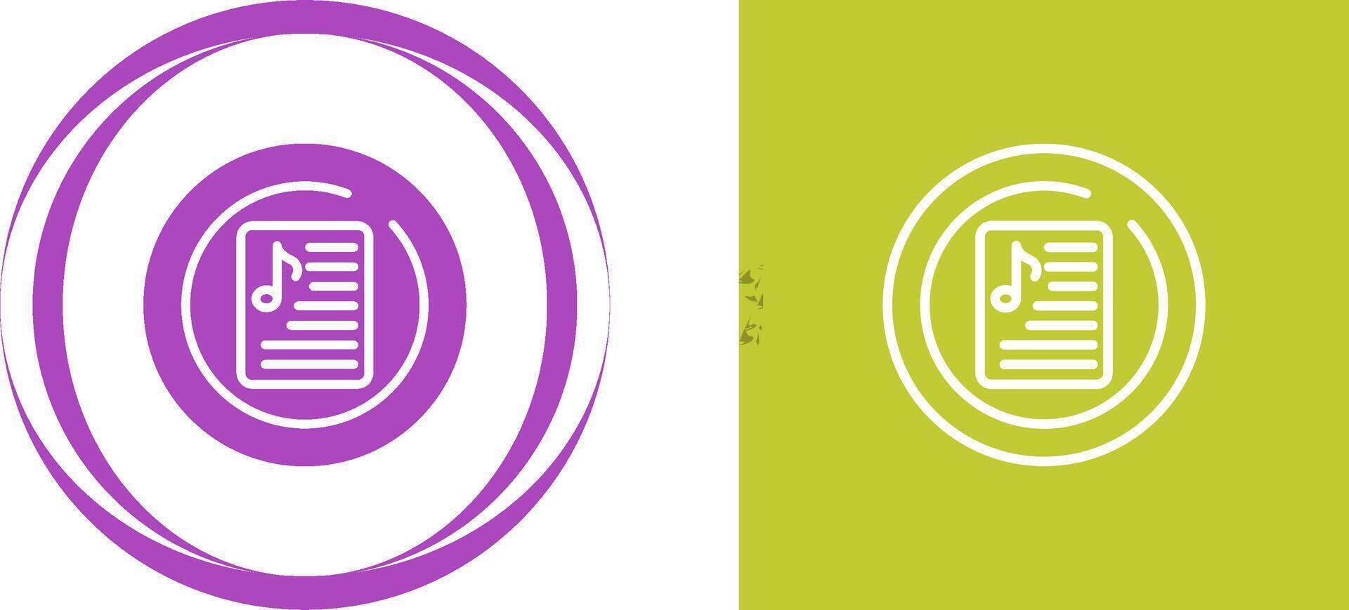 Music Playlist Circle Vector Icon