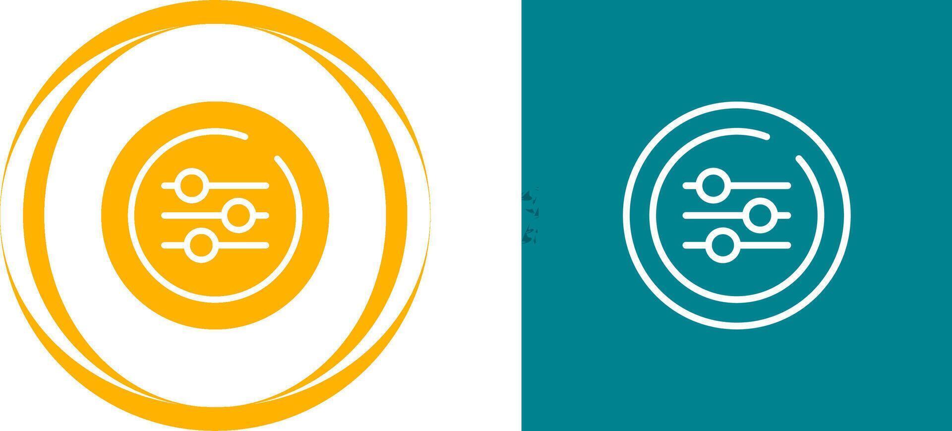 Equalizer Circle Vector Icon
