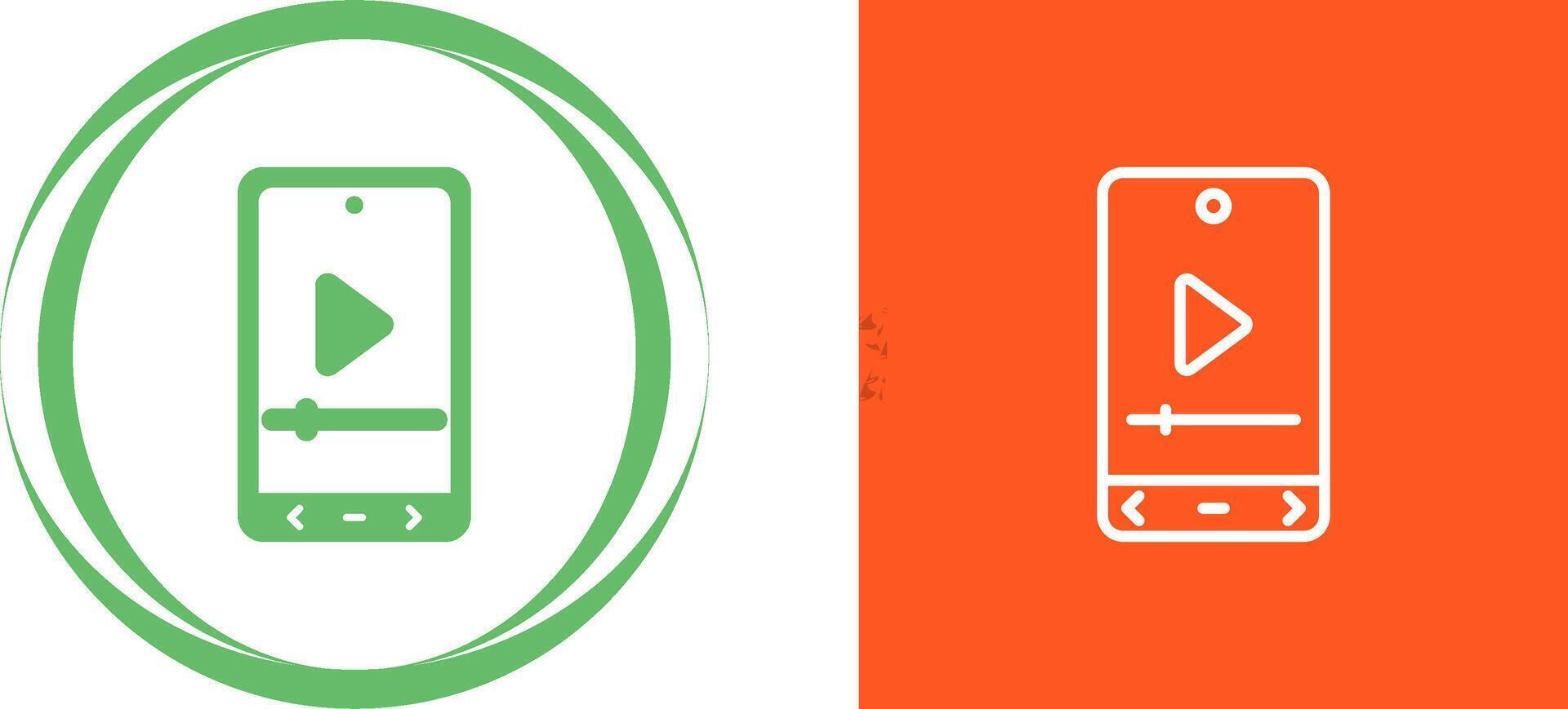 Video Player Vector Icon