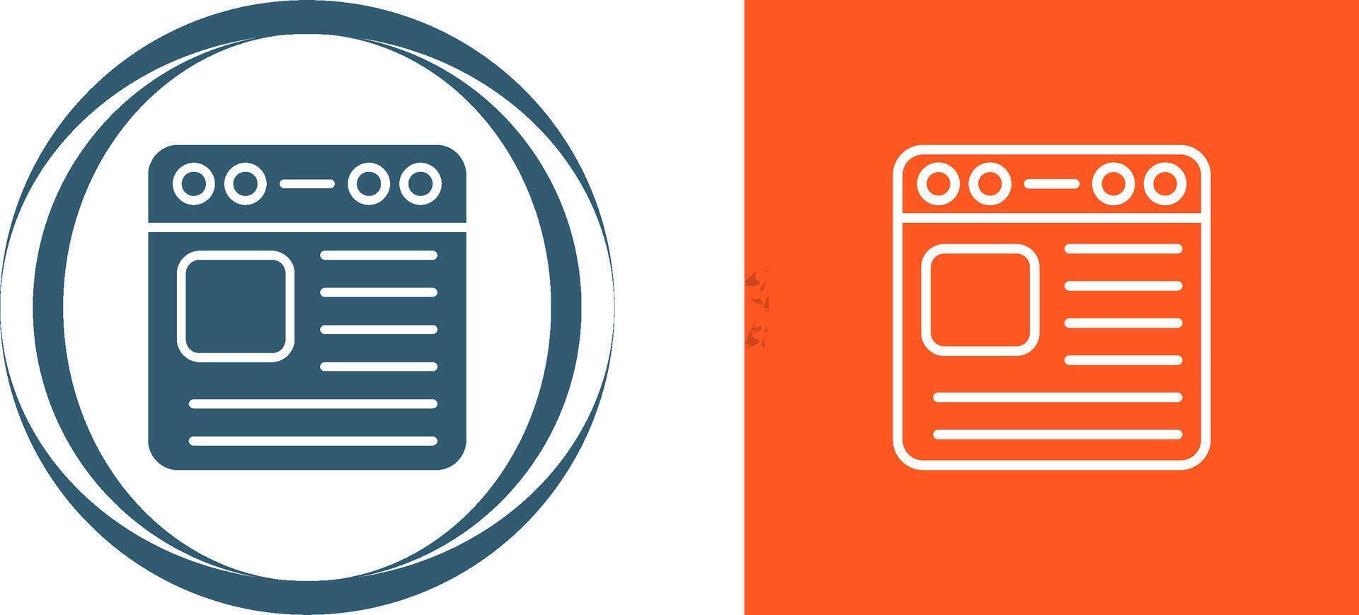 Browser Vector Icon