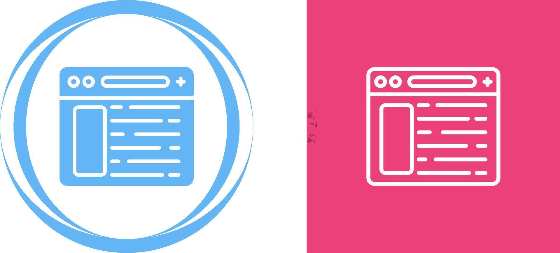 Browser Vector Icon