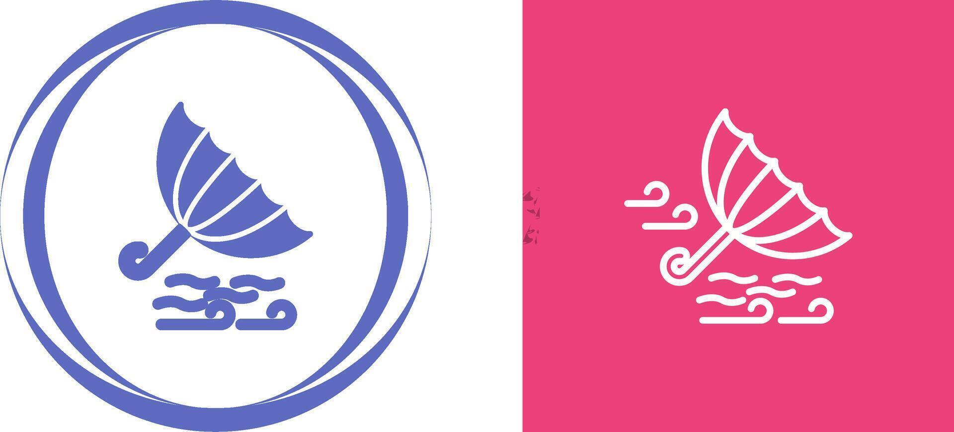 Windy Weather Vector Icon