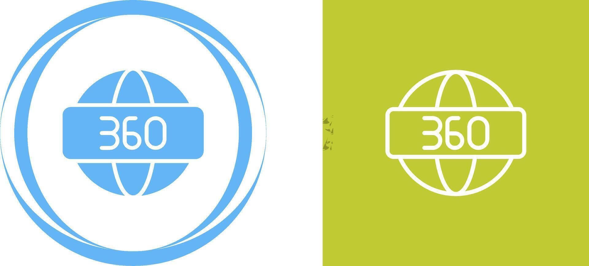 360 Degrees Vector Icon
