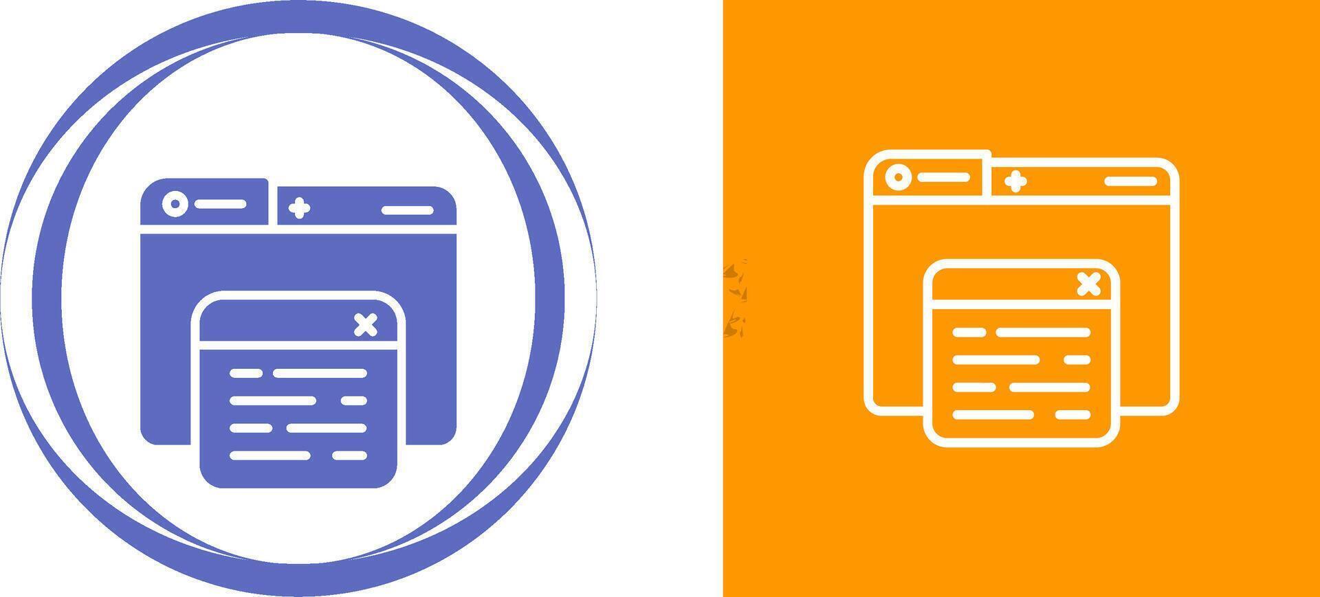Pop Up Vector Icon