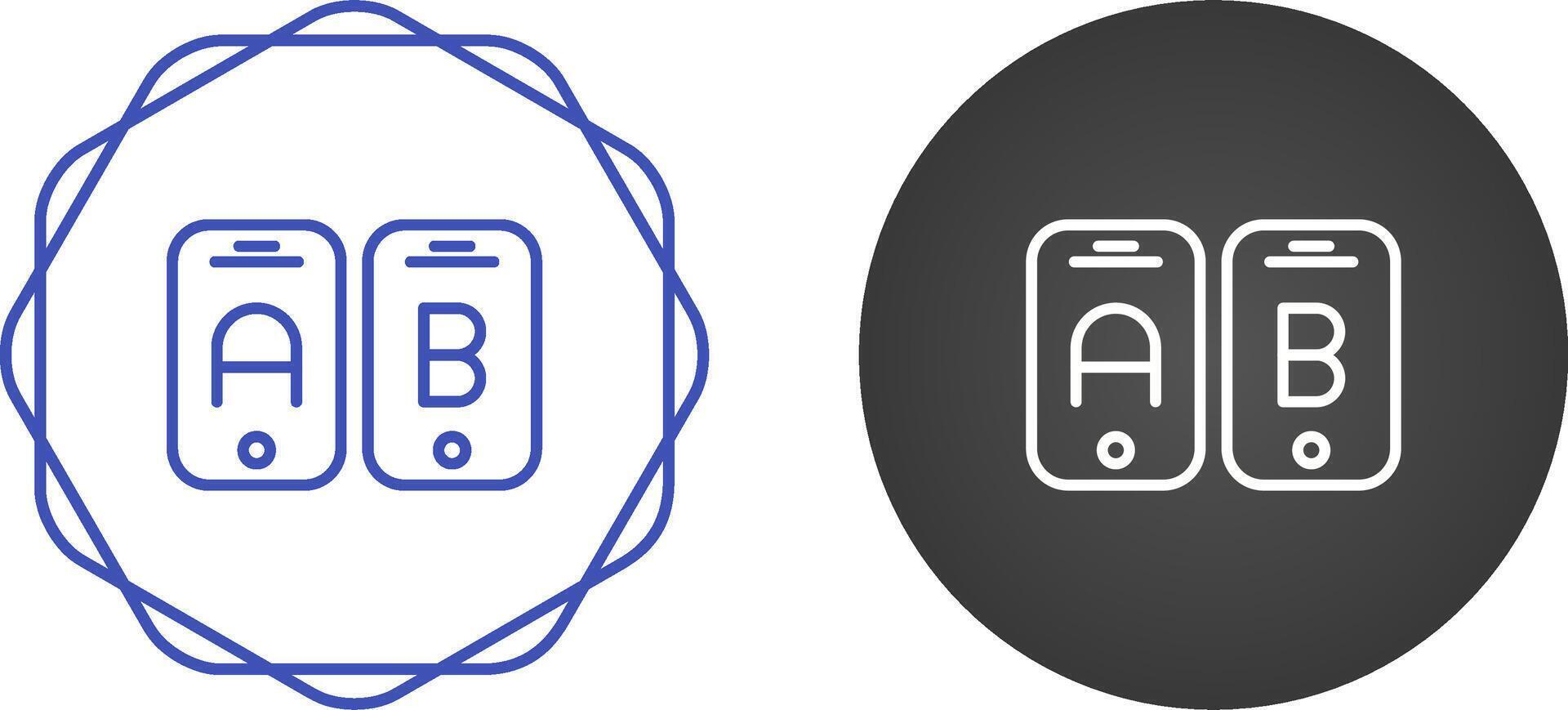 A B Testing Vector Icon
