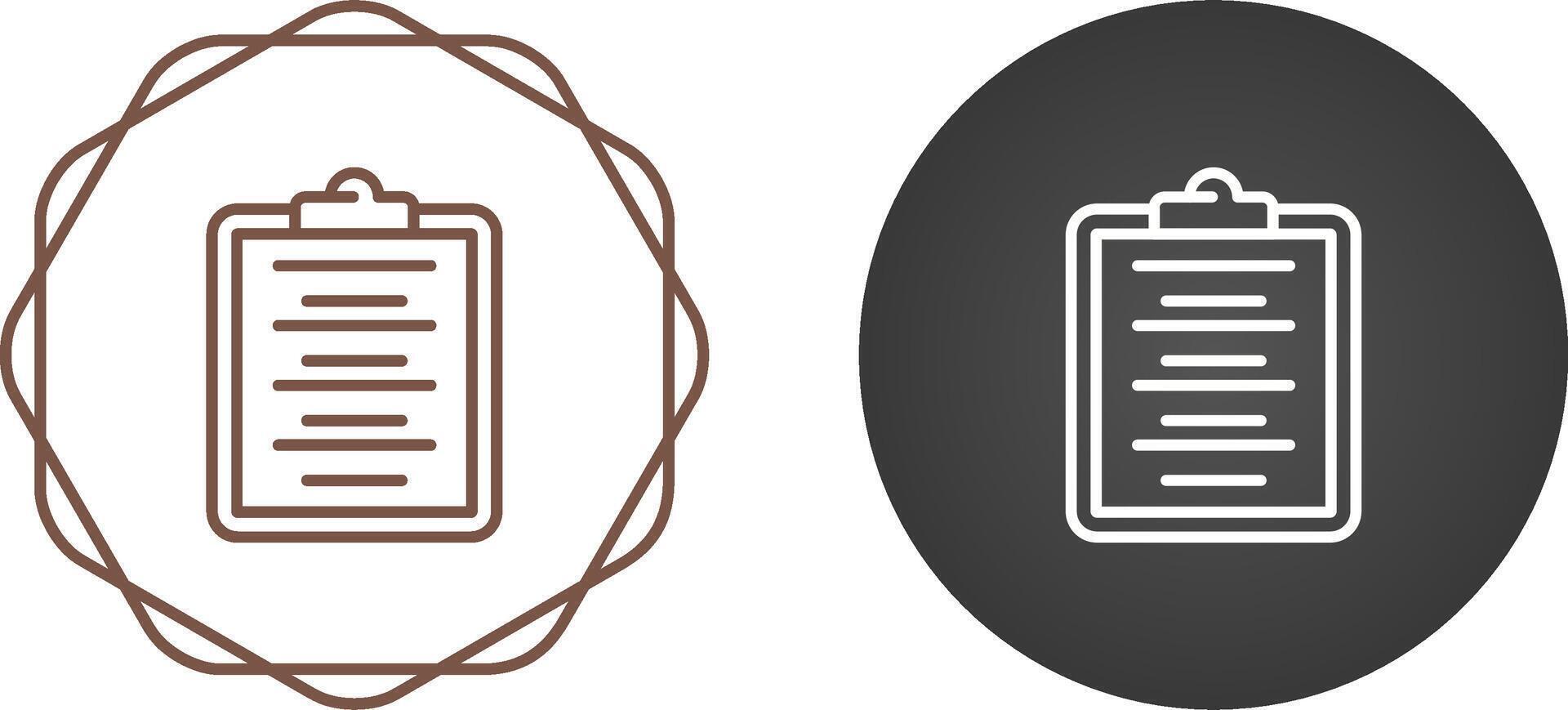 Writing Pad Vector Icon