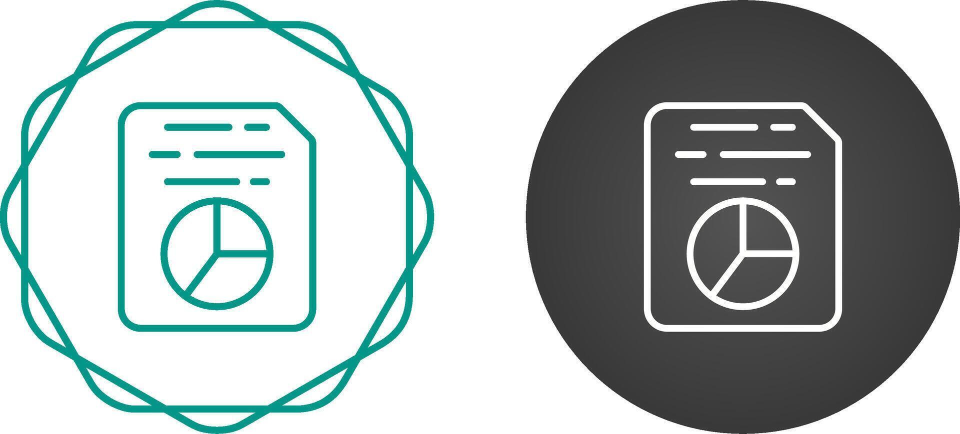 Document Insert Diagram Vector Icon