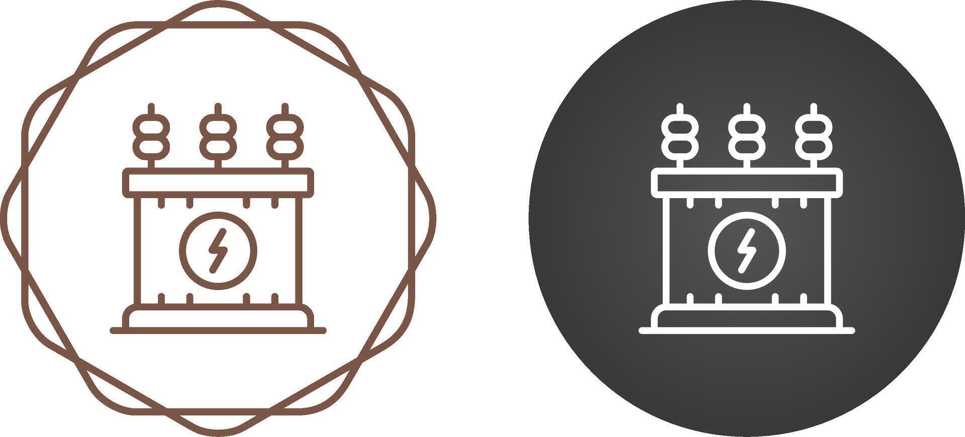 Power Transformer Vector Icon