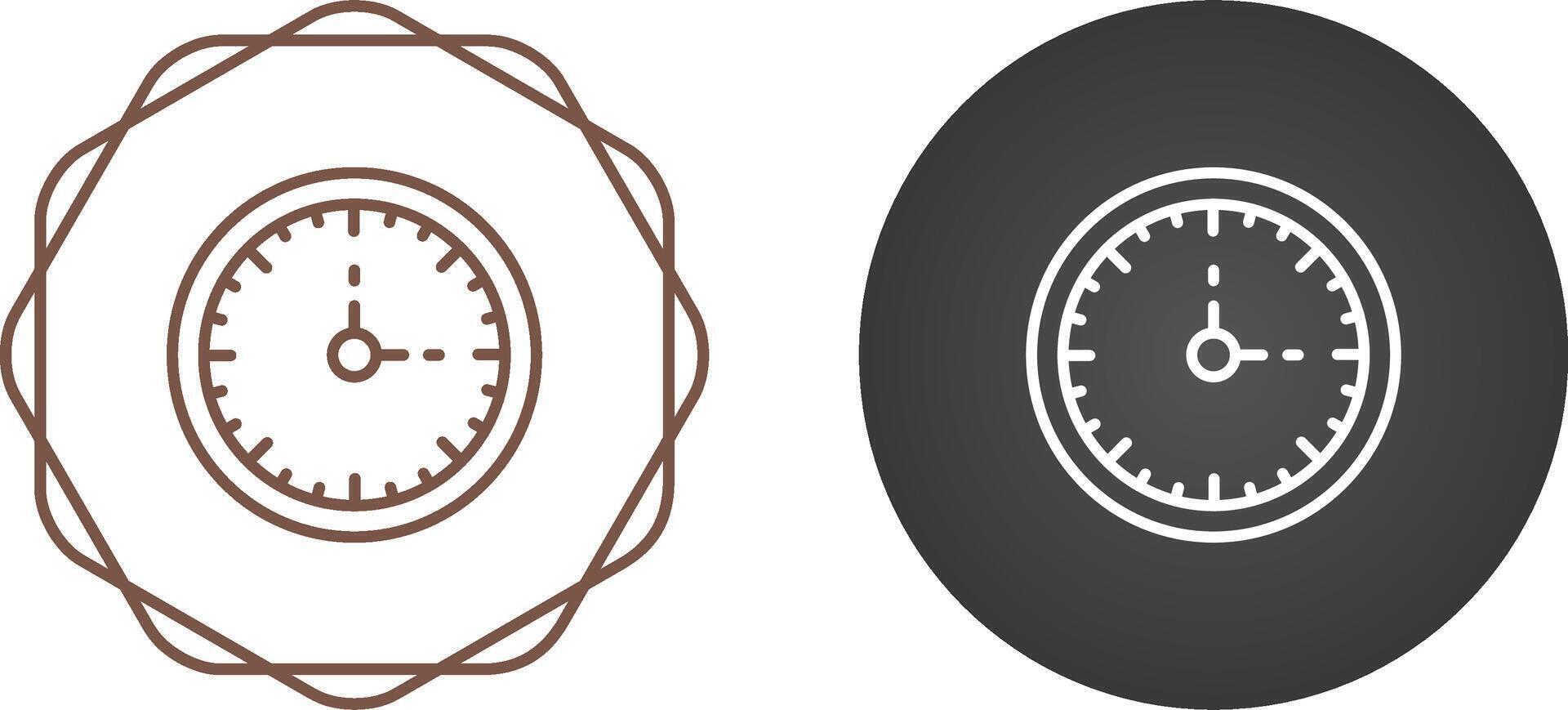 Clock Three Vector Icon