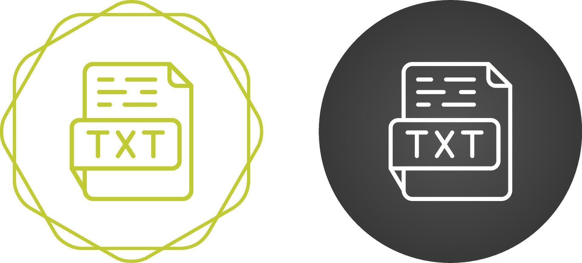TXT Vector Icon