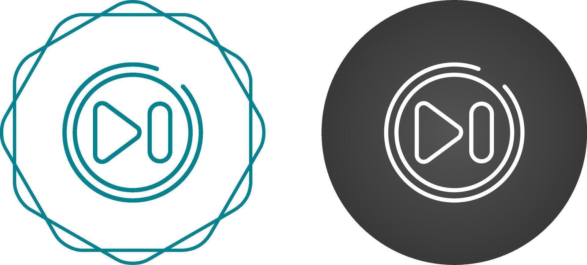 Next Track Button Vector Icon