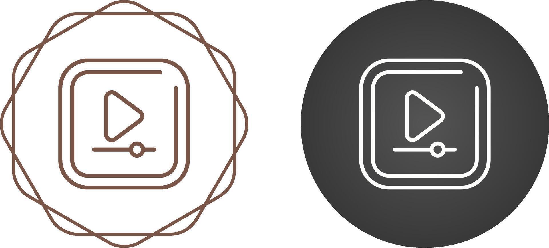 Video Play Square Vector Icon