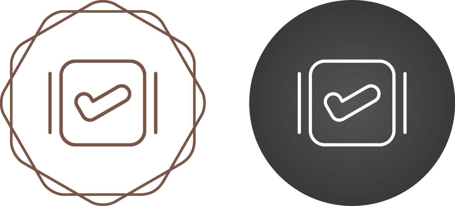 Tick Box Vector Icon