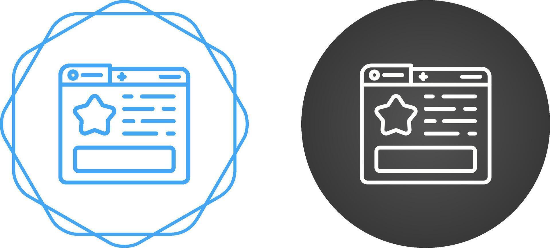 Favourite Page Vector Icon