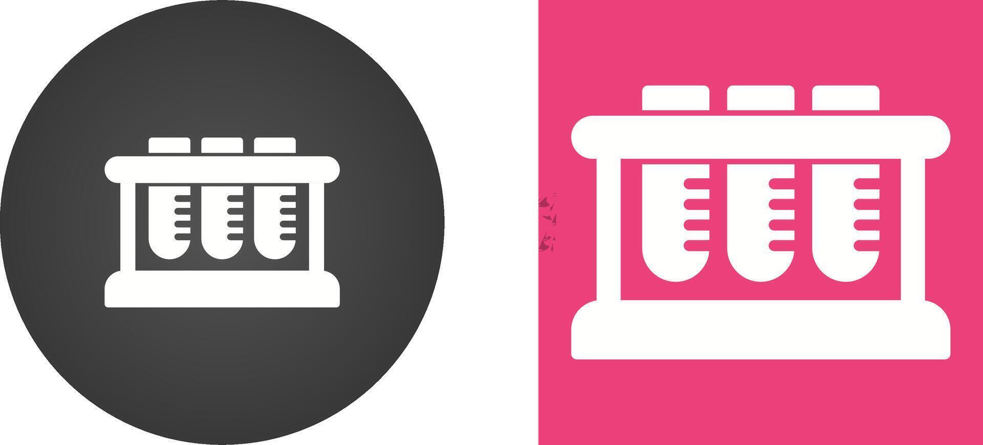 Test Tube Rack Vector Icon