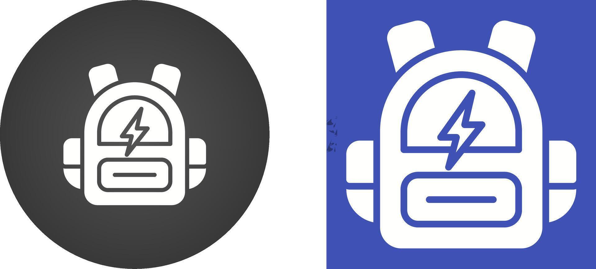 inteligente mochila vector icono