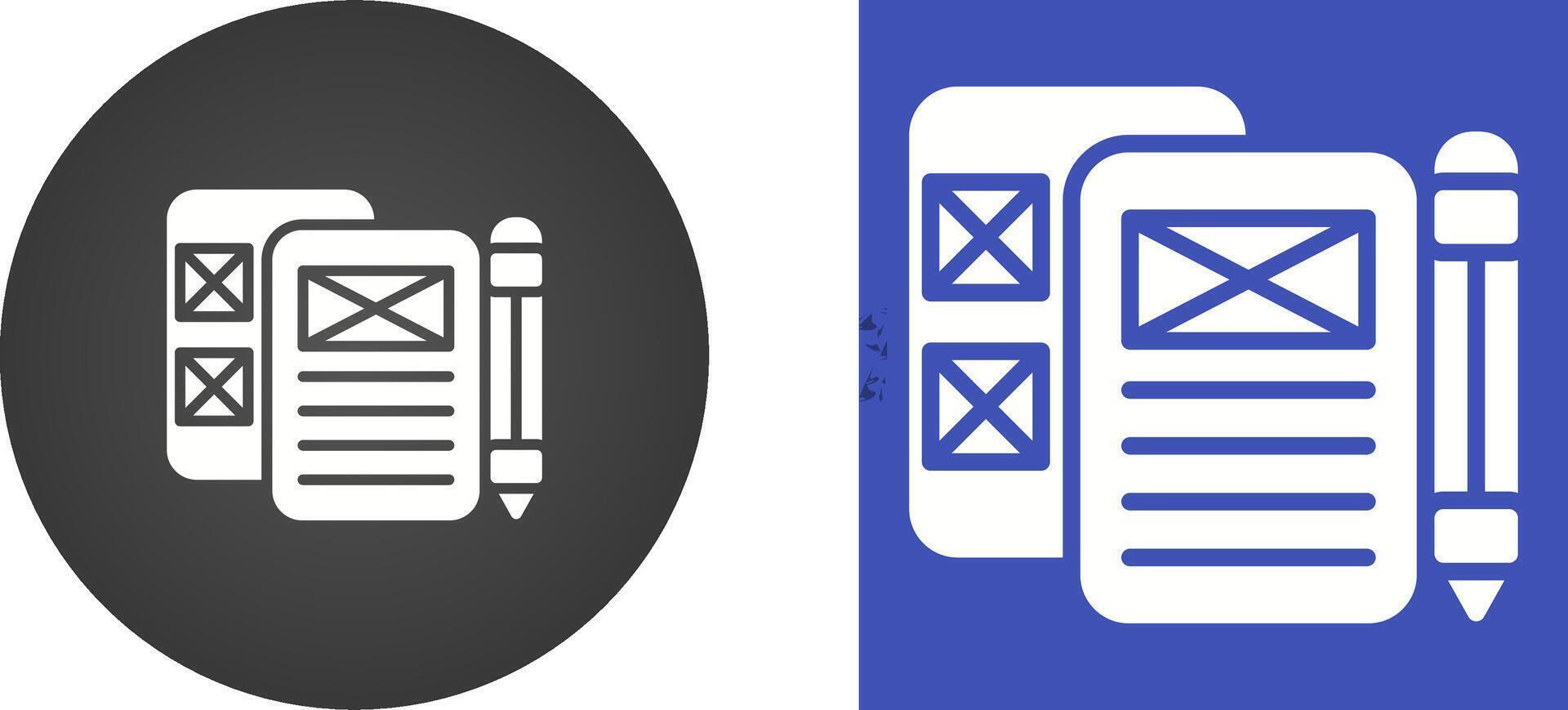 Low Fidelity Prototyping Vector Icon