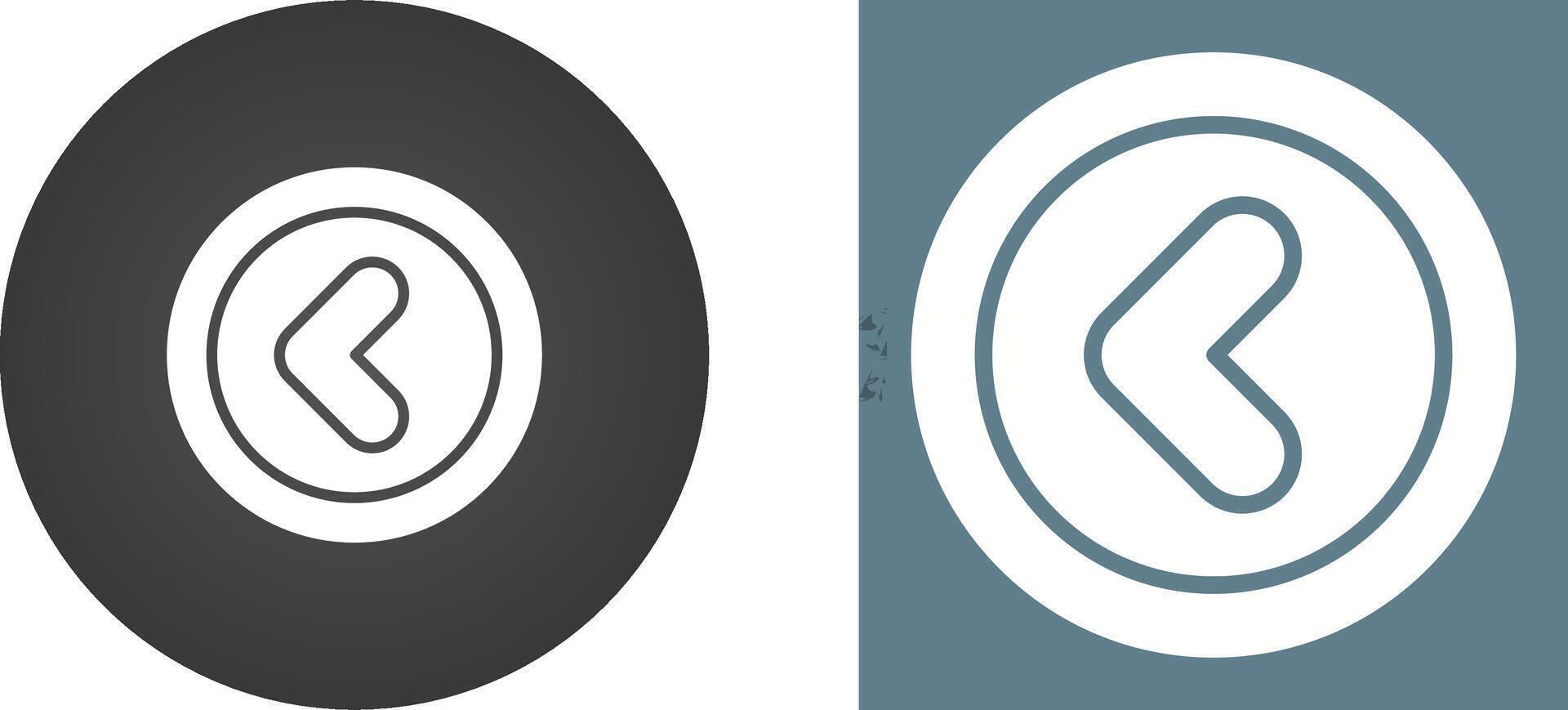 Angle Left Vector Icon