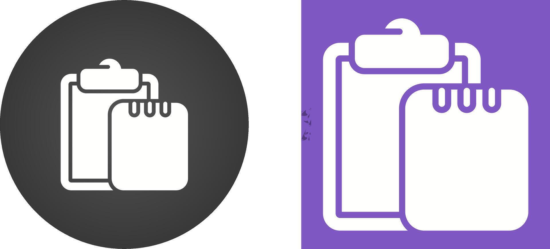 Task list with writing pad Vector Icon