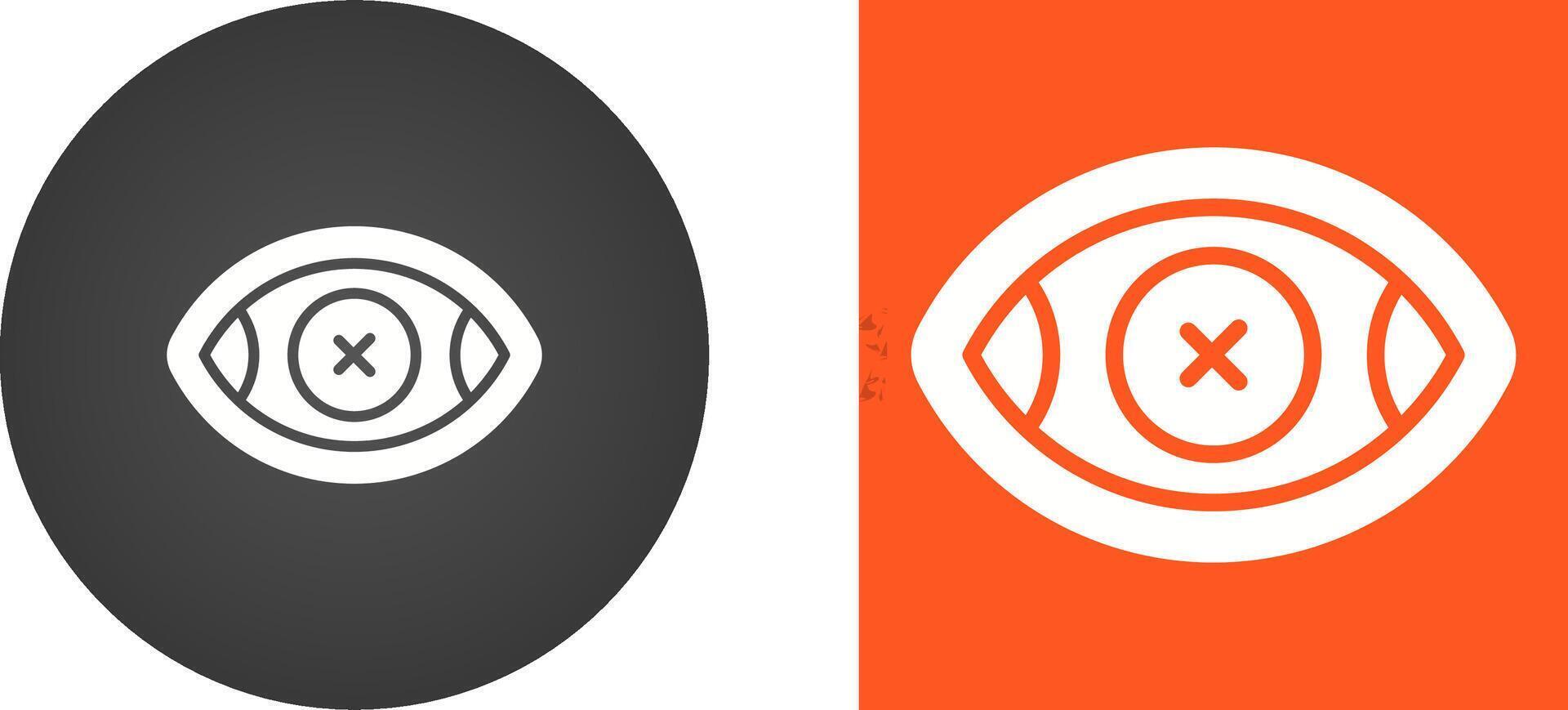 Eye Crossed Vector Icon