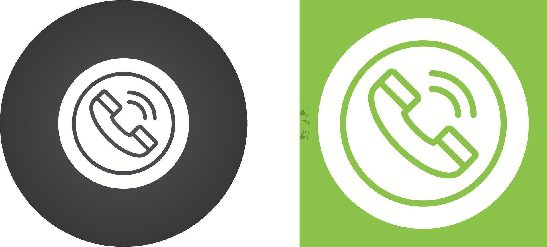 Circle Phone Vector Icon