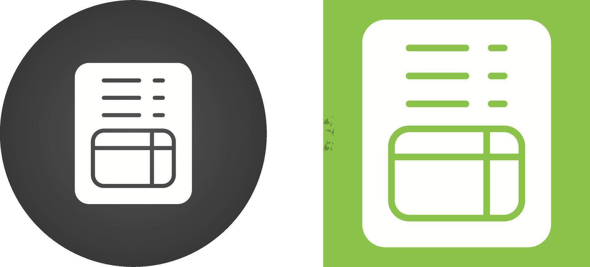 File Invoice Vector Icon