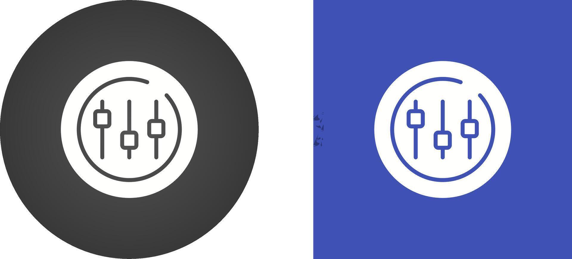 Music Equalizer Circle Vector Icon