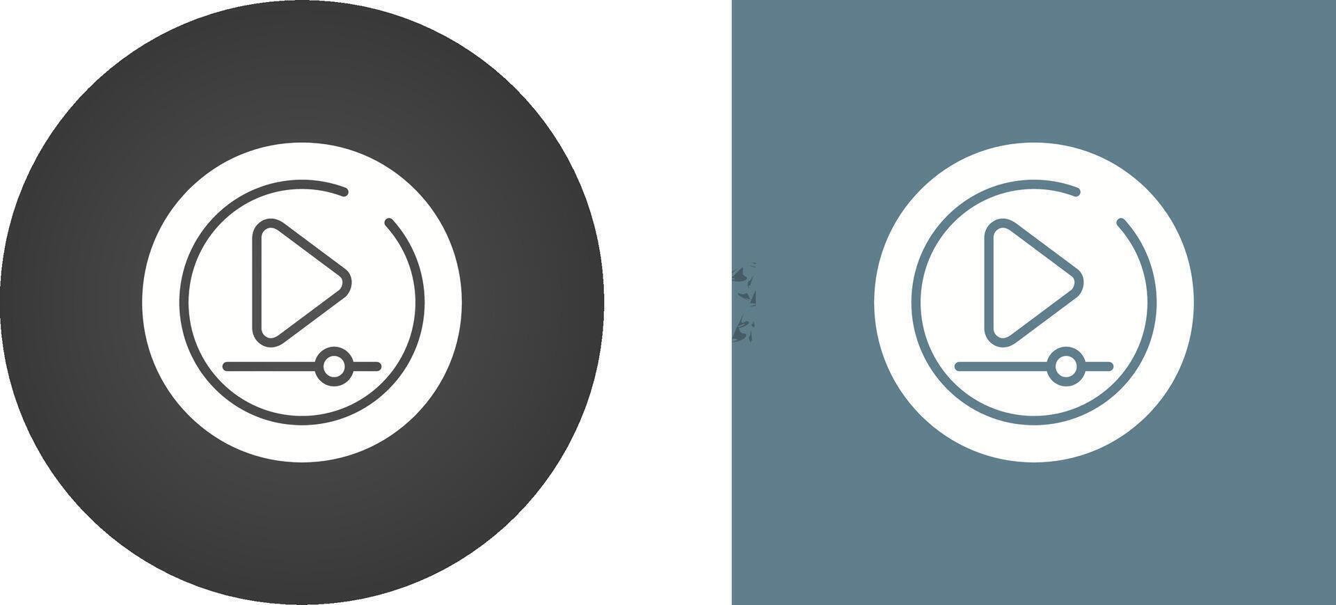 Video Play Circle Vector Icon