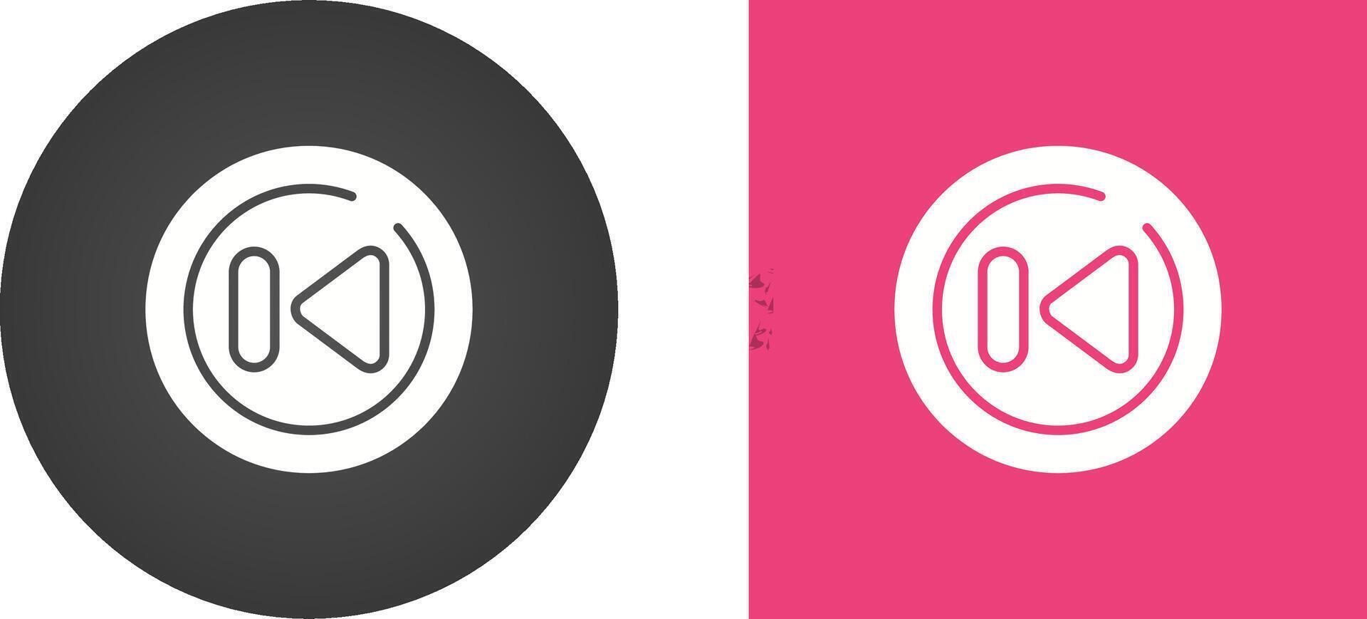 Rewind Circle Vector Icon