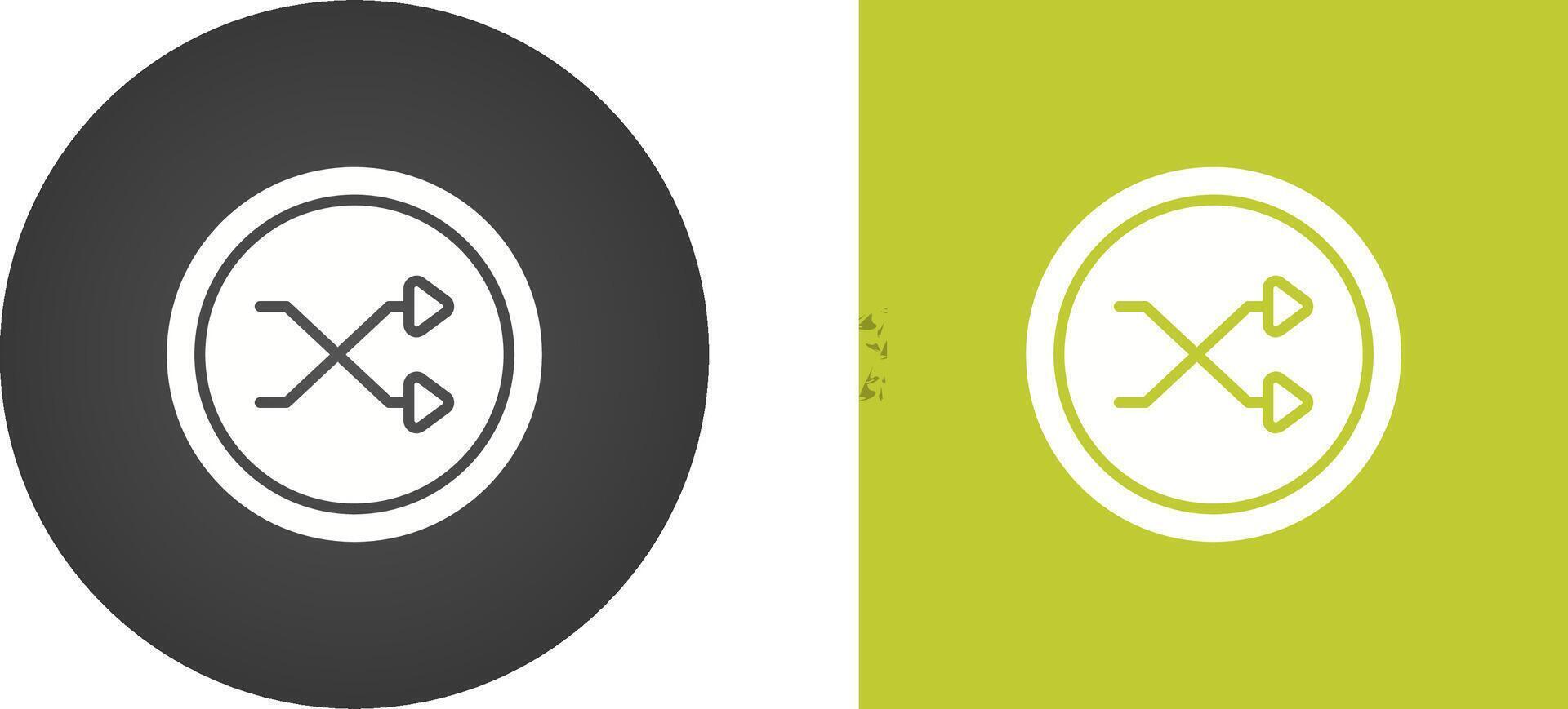 Shuffle Icon Vector Icon