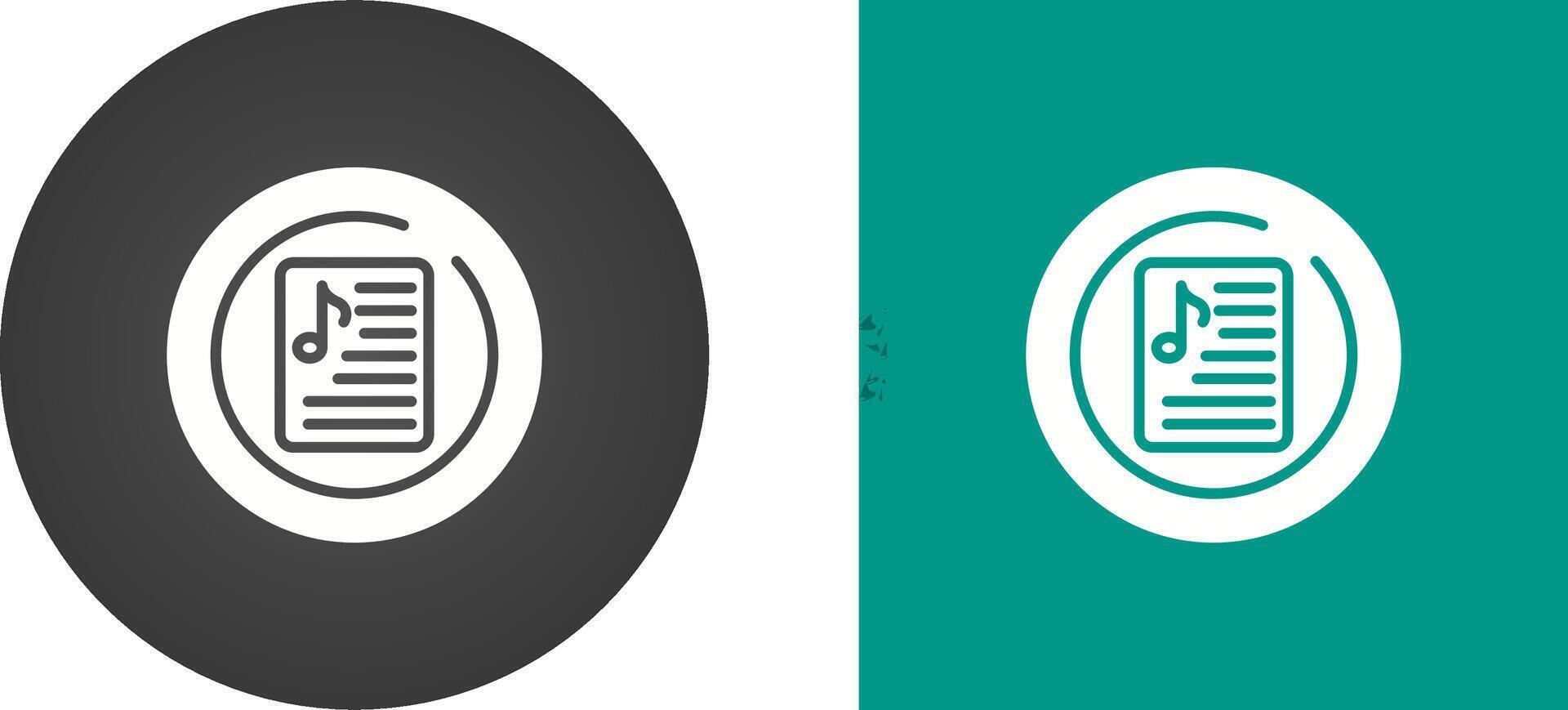Music Playlist Circle Vector Icon