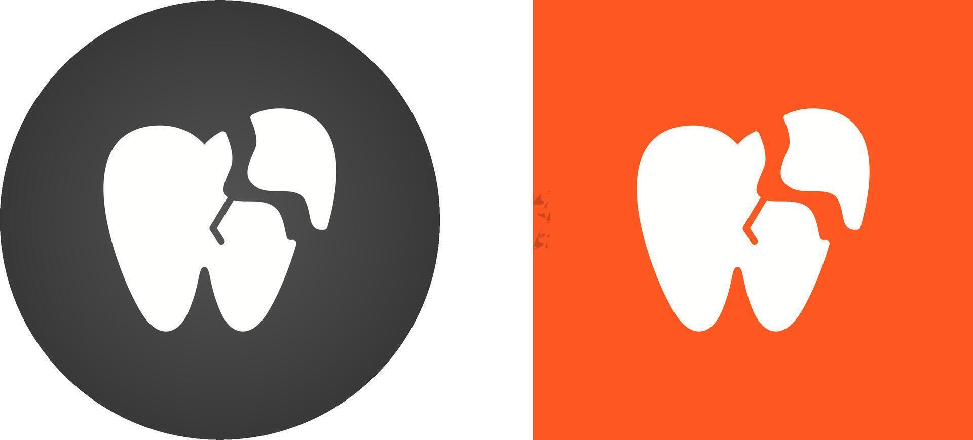 Broken Tooth Vector Icon