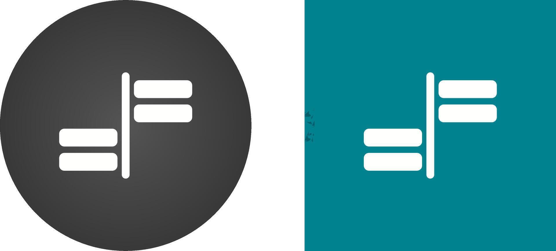 Horizontal Alignment Vector Icon