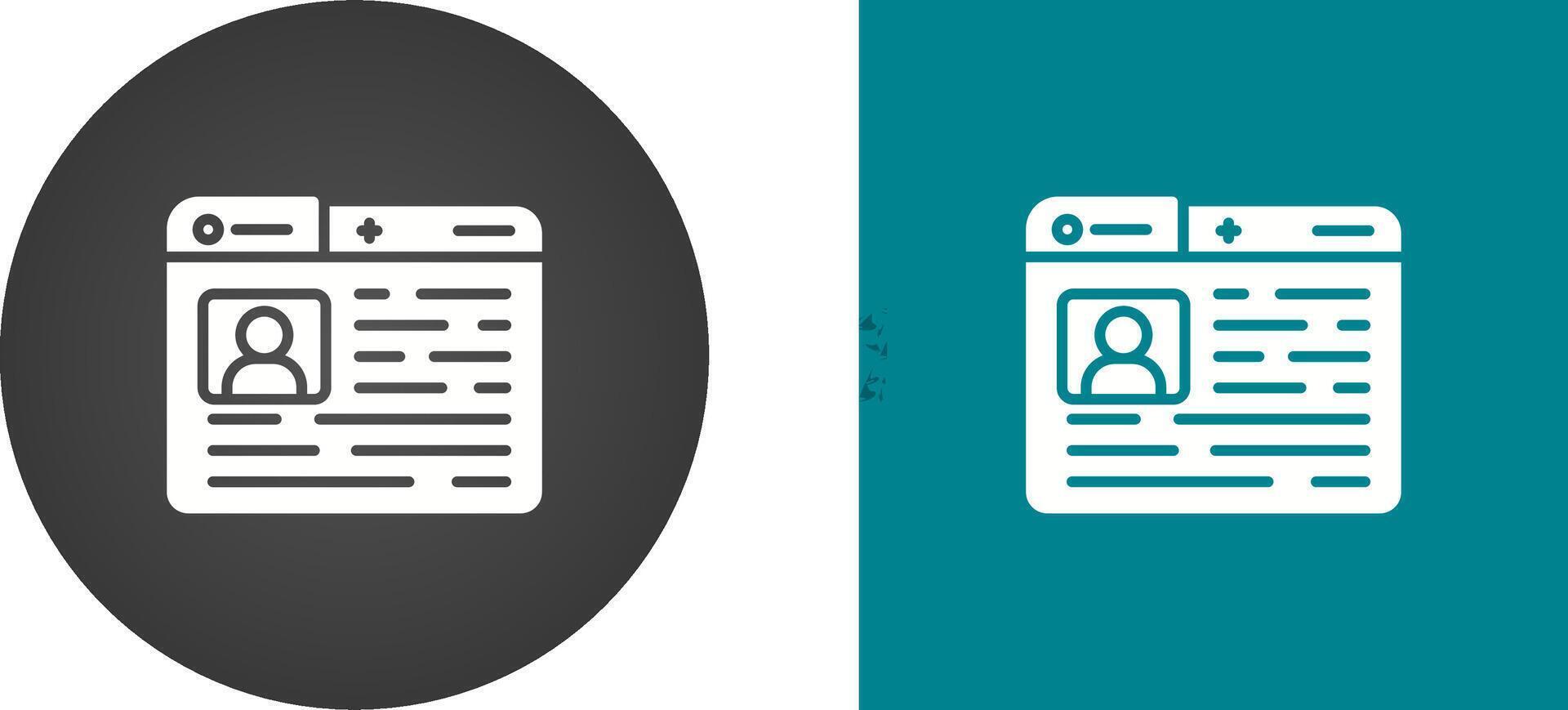 Profile Vector Icon