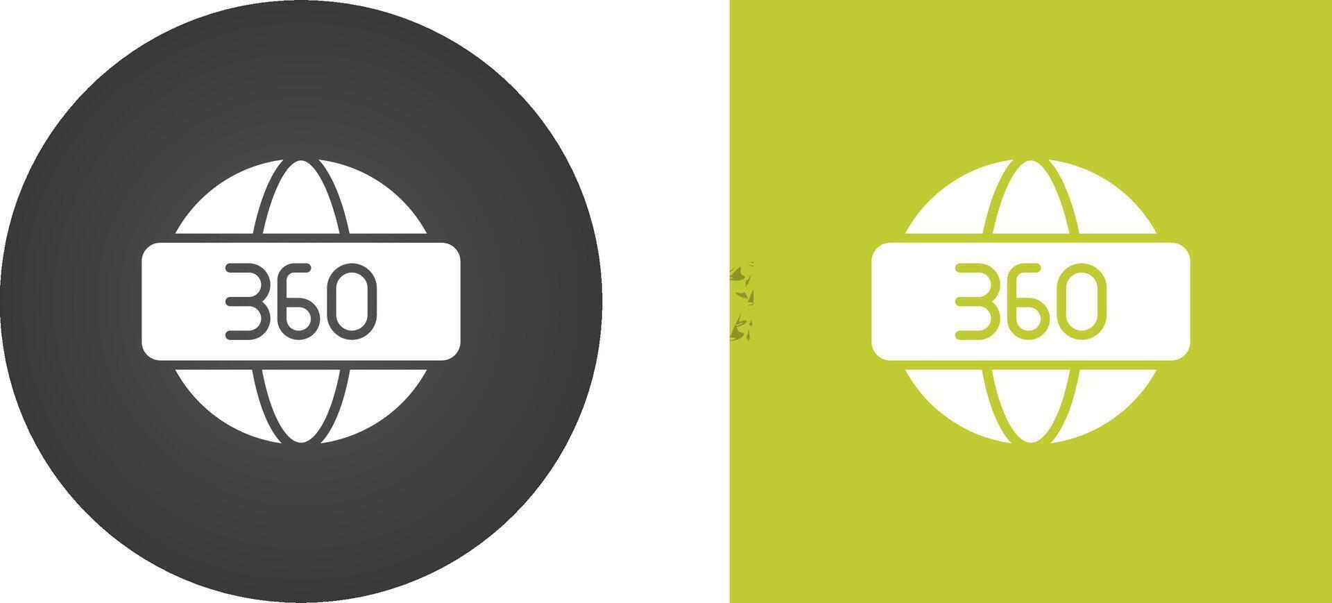 360 Degrees Vector Icon