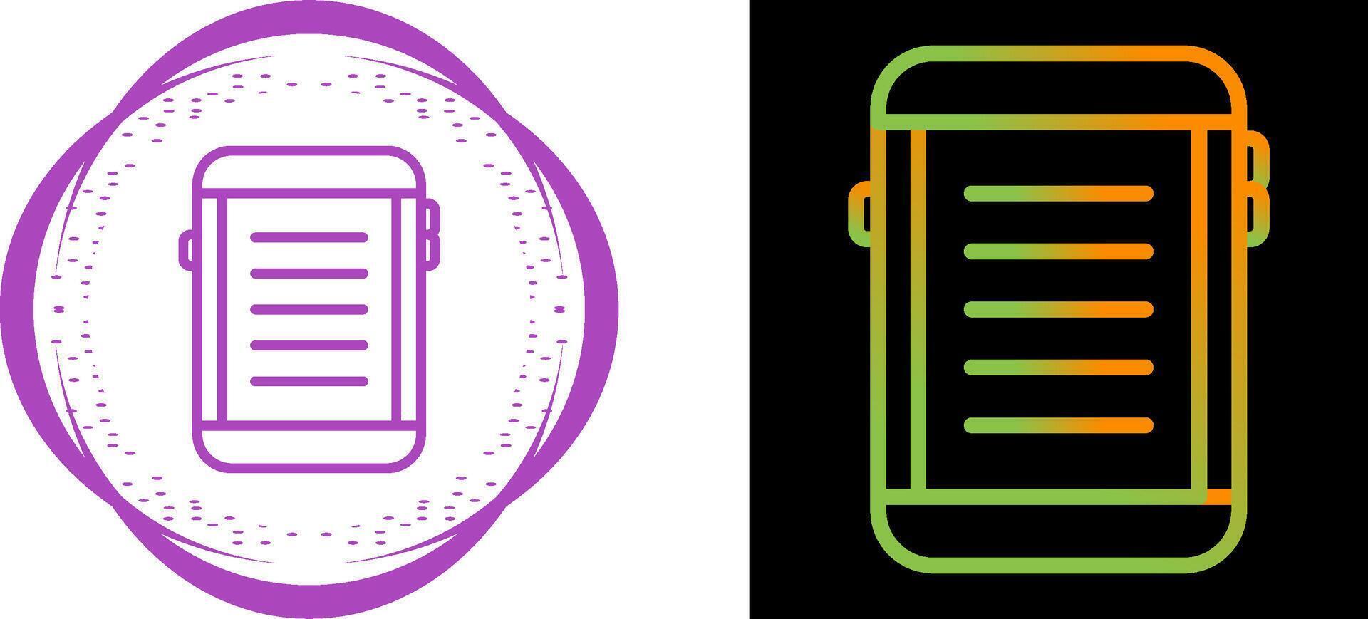 E-reader Vector Icon