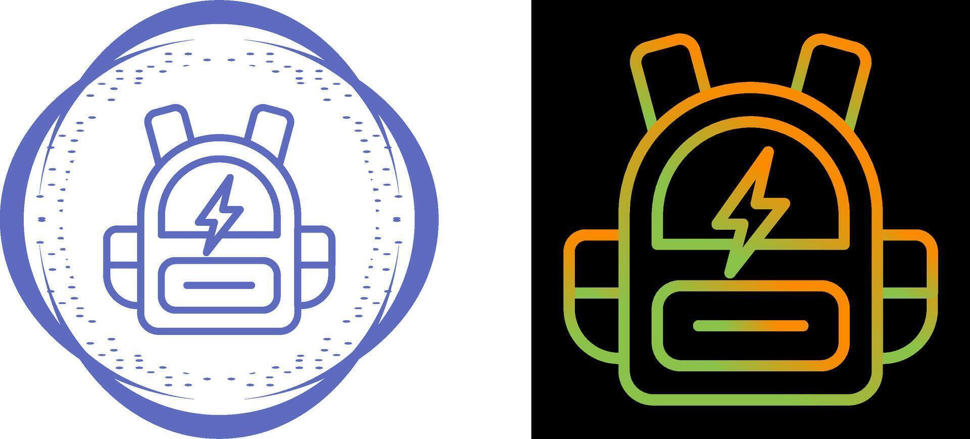 Smart Backpack Vector Icon
