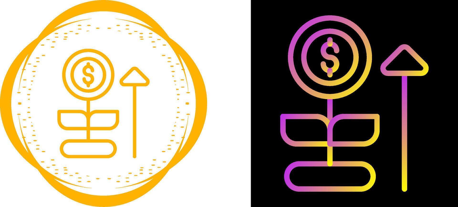 Money Growth Vector Icon
