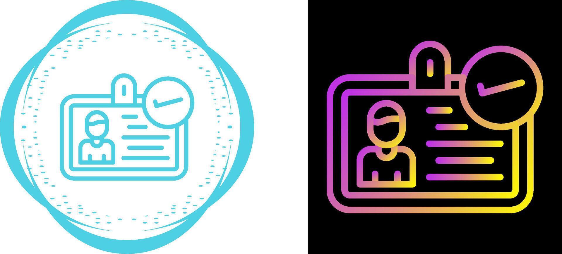 ID Verification Vector Icon