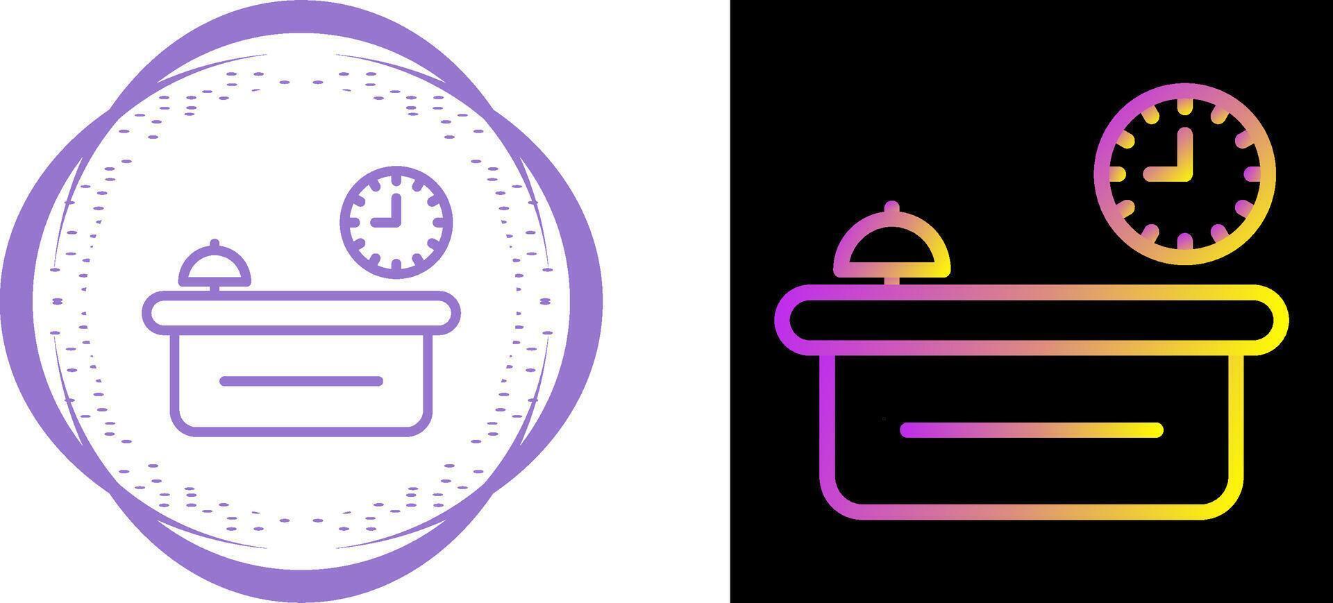 Customer Service Counter Vector Icon