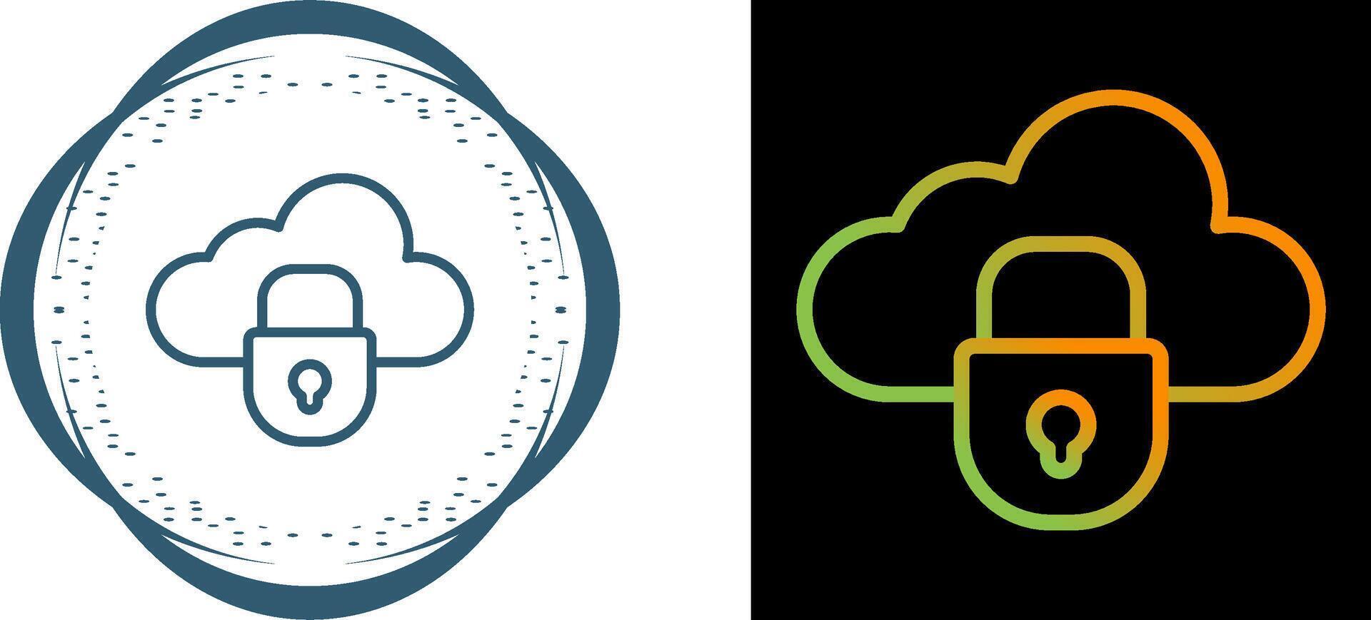 Private Cloud Vector Icon